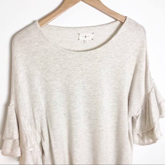 LOU & GREY Ruffle Short Sleeve Top - Picture 2 of 7